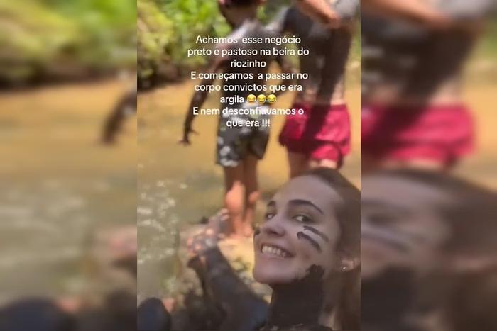 Família se confunde e passa cocô de animal pelo corpo todo