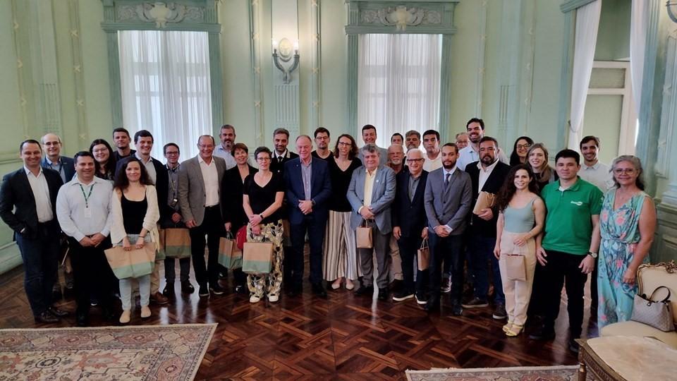Comitiva europeia encerra missão ao Espírito Santo com visita ao Palácio Anchieta