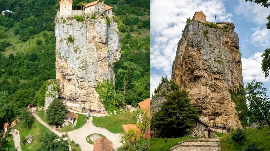 Como igreja foi feita no topo de rocha de 40 metros? Mistério ronda Pilar de Katskhi