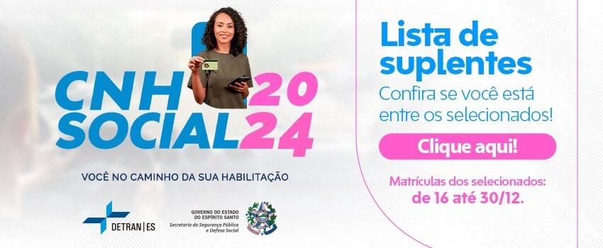 Detran/ES convoca 644 suplentes do programa CNH Social