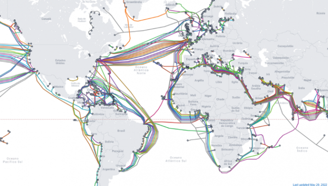 Cabos submarinos de internet são danificados no Mar Vermelho; houthis negam responsabilidade
