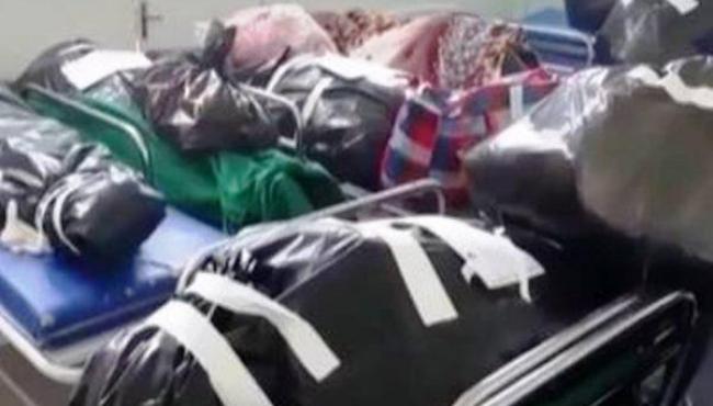 Corpos são acumulados em necrotério de hospital para Covid-19 em Roraima