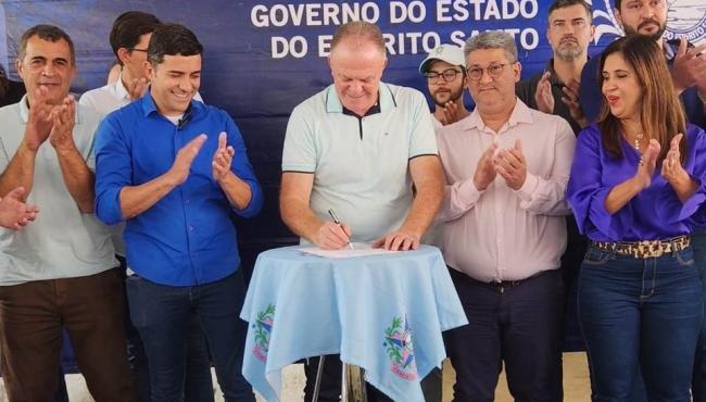Governador Renato Casagrande autoriza início de obras do Caminhos do Campo, em São Gabriel da Palha, ES