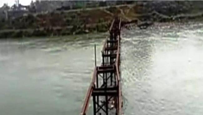 Ladrões roubam ponte de ferro de 500 toneladas e 18 metros, em trabalho de dois dias
