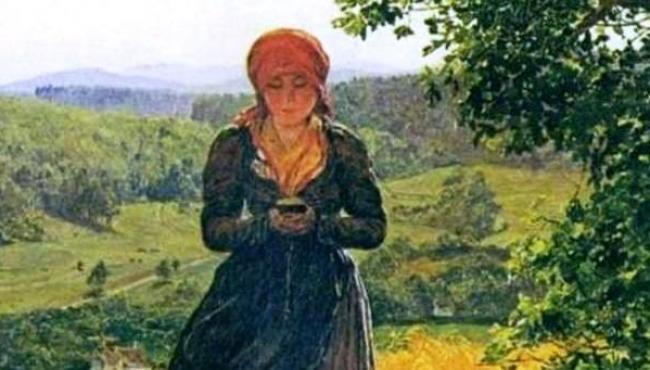 Pintura de 1860 que mostra mulher supostamente mexendo no celular quebra a internet