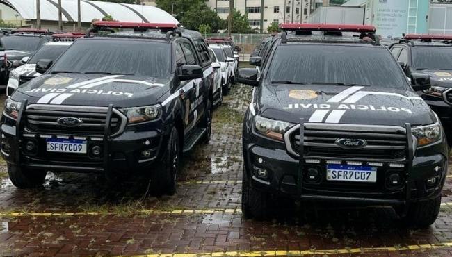 Polícia Civil do ES recebe 73 novas viaturas