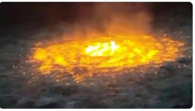 Vazamento em oleoduto provoca incêndio no Golfo do México